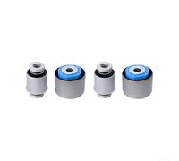 Kit 4 Boccola Sospensione Posteriore Rubber Metal Silver Kit(2 pairs) | Include 4 totali, sostituzione completa assale posteriore, finitura silver, durata prolungata