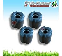 KIT 4 BOCCOLE ANTIVIBRANTI SILENT PER ASTA INTERNA DECESPUGLIATORE 8 MILLIMETRI