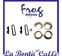 Kit 4 boccole frog e coppia guida con piastrino didiesse frog ricambi originali