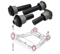 KIT 4 BOCCOLE SILENT BLOCK CULLA PONTE ASSIALE NISSAN QASHQAI RENAULT KOLEOS