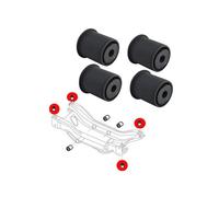 KIT 4 BOCCOLE SILENT BLOCK PONTE POSTERIORE FIAT 500x RENEGADE 4X4 CRD