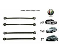 KIT 4 BRACCI BARRE SOSPENSIONE POSTERIORE BIRTH ALFA ROMEO 147 156 GT