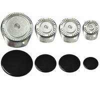 Kit 4 Bruciatori 1 Foro con Piattelli Spartifiamma WHIRLPOOL IGNIS