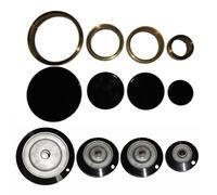 Kit 4 bruciatori anelli e spartifiamma per cucina a gas Samet