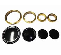 Kit 4 Bruciatori con Anelli Piattelli Spartifiamma TECNOGAS Made in Italy