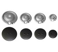 Kit 4 Bruciatori con Piattelli Spartifiamma ORIGINALI WHIRLPOOL BAUKNECHT