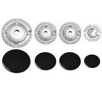 Kit 4 Bruciatori con Piattelli Spartifiamma WHIRLPOOL IGNIS BOSCH