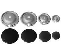 Kit 4 Bruciatori con Piattelli Spartifiamma WHIRLPOOL IGNIS ORIGINALI DEFENDI