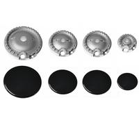 Kit 4 Bruciatori con Piattelli Spartifiamma WHIRLPOOL IGNIS ORIGINALI DEFENDI
