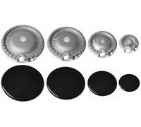Kit 4 Bruciatori con Piattelli Spartifiamma WHIRLPOOL IGNIS ORIGINALI DEFENDI
