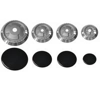 Kit 4 Bruciatori con Piattelli Spartifiamma WHIRLPOOL IGNIS ORIGINALI SABAF