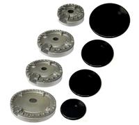 Kit 4 bruciatori + piattelli piano cottura cucina gas Foster 4 fuochi