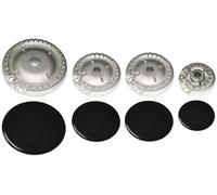 Kit 4 Bruciatori + Piattelli Spartifiamma CANDY Made in Italy ORIGINALI DEFENDI