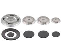 Kit 4 Bruciatori Piattelli Spartifiamma ORIGINALI REX 3 Fuochi + Tripla Corona
