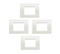 BTicino Livinglight placca quadra 3 moduli bianco Bianco