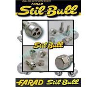 KIT 4 BULLONI ANTIFURTO PER CITROEN NEMO DAL 2008 RUOTE IN ACCIAIO E LEGA