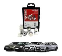 KIT 4 BULLONI FARAD ANTIFURTO AUTO per AUDI A1, A2, A3 E A4 CERCHI IN LEGA
