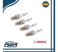KIT 4 CANDELE ACCENSIONE BOSCH SUPER 4 FR56 0242242501 M 14 x 1,25