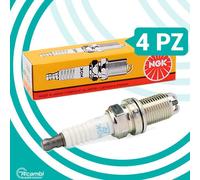 KIT 4 CANDELE ACCENSIONE NGK BKR6EKC 2848 PER MOTORI FIAT LANCIA 1.8 16V BRAVO