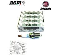 KIT 4 CANDELE ACCENSIONE ORIGINALE FIAT BRAVA DOBLO PUNTO STILO BENZINA 46531918