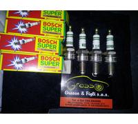 KIT 4 Candele Candela W5DC SUPER BOSCH SPARK PLUG Zündkerze