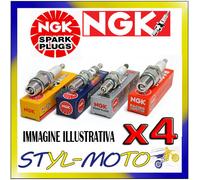 KIT 4 CANDELE NGK SPARK PLUG BKR6EK OPEL Kadett E 2.0 110 kW C20XE DOHC 1988