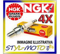 KIT 4 CANDELE NGK SPARK PLUG DR8ES KAWASAKI GTR 1000 1000 1986