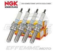 Kit 4 Candele per YAMAHA YZF R1 e R1M 2015 2016 2017 2018 2019 2020 NGK LMAR9E-J