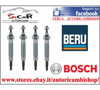 KIT 4 CANDELETTE ACCENSIONE GALLOPER MITSUBISHI L-200 PAJERO II III 2.5 TD