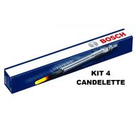 KIT 4 CANDELETTE BOSCH FIAT 1.3 MULTIJET MJT EURO 5 PUNTO 500 PANDA