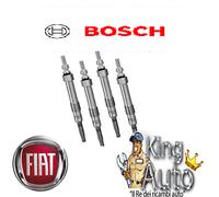 KIT 4 CANDELETTE BOSCH FIAT PUNTO EVO 1.3 MULTIJET 70KW 95CV