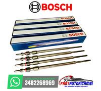Kit 4 Candelette Bosch Per Fiat Alfa Jeep Lancia Suzuki Diesel 1.6 2.0 MULTIJET