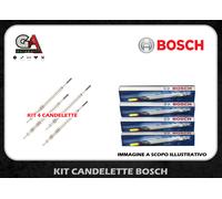 KIT 4 CANDELETTE Lancia Ypsilon Y e Musa 1.3 Multijet - JTD BOSCH