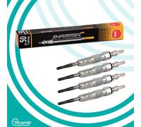 KIT 4 CANDELETTE NGK Y-607AS 7560 D-POWER 50 PER VOLKSWAGEN GOLF PASSAT SEAT 1.9