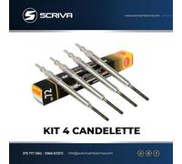 KIT 4 CANDELETTE ORIGINALI FIAT JTD ALFA 147 PUNTO STILO CROMA MULTIPLA DOBLO