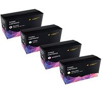 Kit 4 CARTRIDGES KINGDOM® Toner Compatibili per HP CF410X (6500 pages), CF411X, CF413X, CF412X (5000 pages) per HP Color LaserJet Pro MFP M477dw M477fdn M477fdw M477fnw M477nw M377dw M452dn M452nw M452dw
