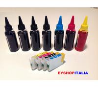 CARTUCCE RICARICABILI ORIGINALI INK COMPATIBILE CON EPSON WF-7110DTW + 700ML