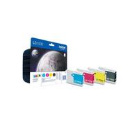 KIT 4 CARTUCCE ORIGINALI BROTHER LC1000VALBPDR LC-1000 500 Pagine Bk DCP-130 C