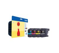 Kit 4 Cartucce Originali Brother LC121VALBPDR LC-121 300 Bk C M Y 300 Pagine