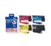 Kit 4 Cartucce Originali Brother LC527XL LC-527X LC527XVAL BK 3000 CMY 2000 Pag