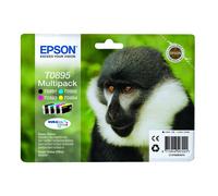 Kit 4 Cartucce Originali Epson T0895 T0891 T0892 T0893 T0894 BK C M Y