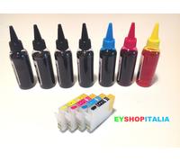 KIT 4 CARTUCCE RICARICABILI AUTO RESET CHIP 16XL COMPATIBILE PER WF2510WF