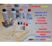 KIT 4 CARTUCCE RICARICABILI AUTORESET PER EPSON 29XL STAMPANTE XP-247 XP-442