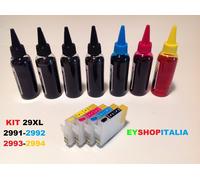 KIT 4 CARTUCCE RICARICABILI AUTORESET PER EPSON STAMPANTE XP 235 332 335