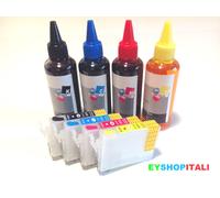 KIT 4 CARTUCCE RICARICABILI AUTORESET TIPO STAMPANTE WF-2750 WF-2760
