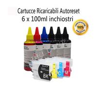 KIT 4 Cartucce Ricaricabili per Brother LC985 DCP-J125 MFC-J265W DCP-J515W