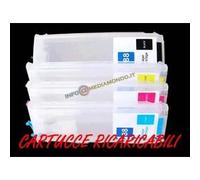 KIT 4 CARTUCCE RICARICABILI PER HP 940 XL CON CHIP AUTORESETTANTE NEW