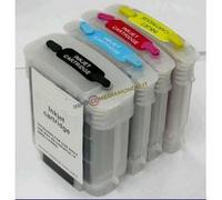 KIT 4 CARTUCCE RICARICABILI PER HP CH565A HP 82 / HP 11 - C4836A /C4837A / C4838A NEW