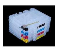 KIT 4 CARTUCCE RICARICABILI PER RICOH GC-31 - CON CHIP AUTORESETTANTI NEW