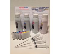 Kit 4 CARTUCCE RICARICABILI TIPO 27 / 27XL + 1000 ML INCHIOSTRO PER WF-7610DWF